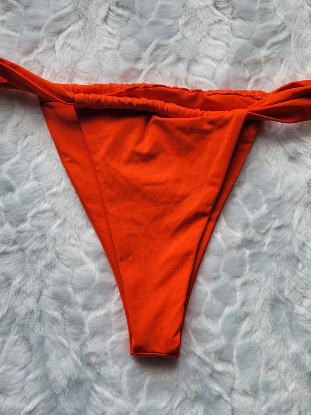 L*Space Bikini Bottom Women's Large Swim Orange Gina Cheeky Swimwear NWOT